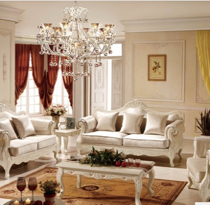 新款布艺沙发 欧式客厅高档沙发 法式田园组合沙发