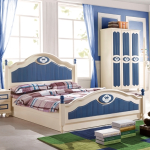 预售-青少年儿童床实木床韩彩风格卧室组合床1.2/1.5米单人床