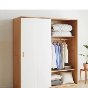 【A.SG】实木衣柜北欧小户型移门衣橱家用卧室简易推拉门落地储物柜