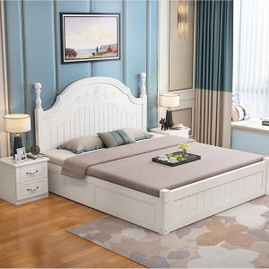 【A.SG】储物床高箱床现代简约实木床气压小户型收纳床箱体床单人床双人床