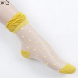 Transparent graze dots socks