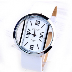 Defective item-159657 Trendy leather watch 