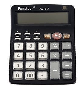 PA-847  Electronic And Solar Office Calculator