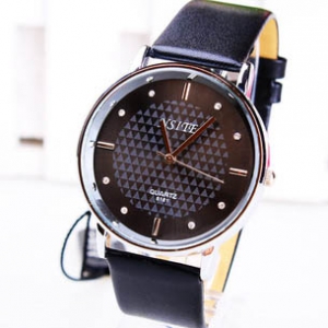 Trendy simple design leather watch 