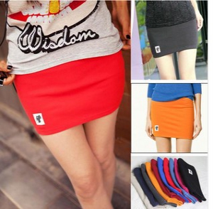 Candy Coloured Cotton Mini Skirt