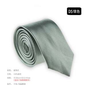 Fashion solid colour narrow tie D5