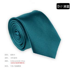 Fashion solid colour narrow tie D17