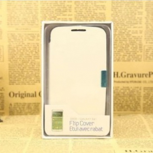 Samsung S4 leather flip cover with magnet lock
