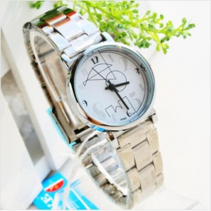 146066 Simple design steel watch