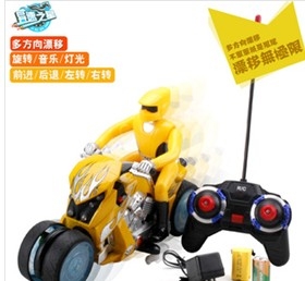 Remote control stunt drift motorcycle