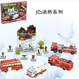 3D Fire fighting DIY paper puzzle