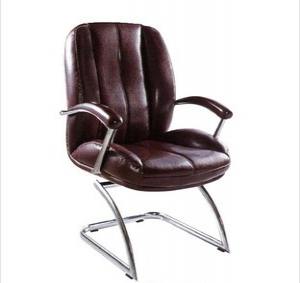 Metal frame leather conference chair