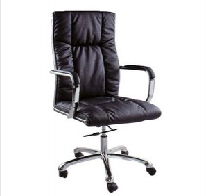 Computer chair with PU leather armrest