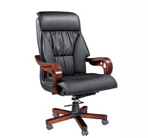 Mesh Support Office Chair with PU leather armrest
