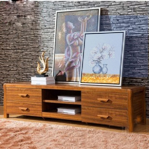Wooden tv console