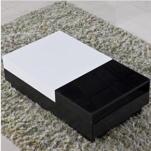 Black and white minimalist coffee table