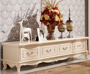 Ivory TV console
