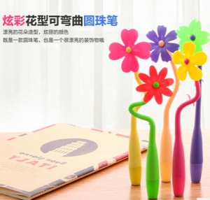 Bendable Flower Design Pen For Kids