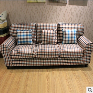 Fabric three-seat sofa