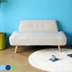 Fabric two-seat sofa