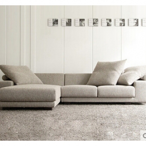Fabric two-seat sofa & Chaise longue