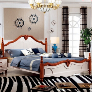 Preporder-Double bed frame 1.5*2 M + 1 Bedside table