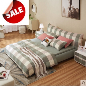 Preorder-Fabric double bed frame 1.5M