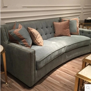 Fabric three-seat sofa