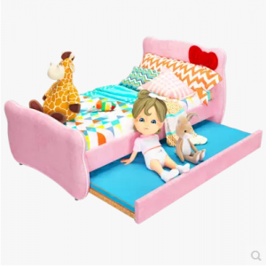 预售-儿童床可拆洗布艺单双人床