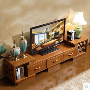 预售-实木橡胶木电视柜