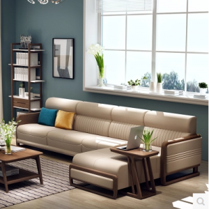Preorder-Leather  three seat sofa + armchair +chaise longue