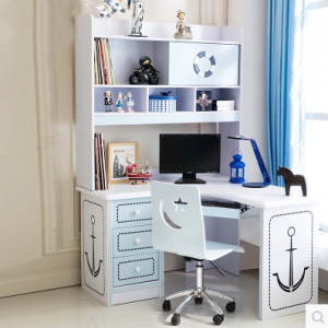 Preorder-Kids' desk with shelf unit 