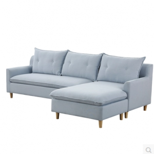 preorder- Fabric two-seat sofa+chaise longue