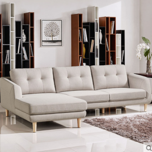 preorder- Fabric two-seat sofa+ +chaise longue