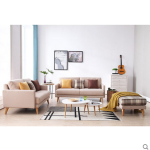 preorder- Fabric two-seat sofa+ three-seat sofa+foot stool