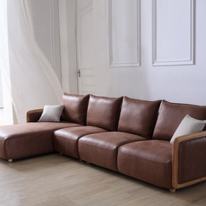preorder- Fabric three seat sofa+chaise longue