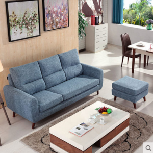 preorder- Fabric sofa+foot stool