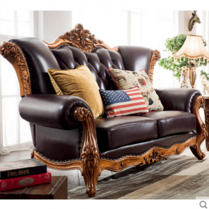 preorder- Leather three-seat sofa + two-seat sofa +armchair