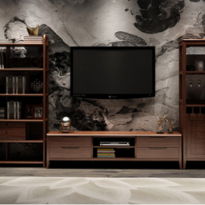 Preorder-TV bench +two shelving unit