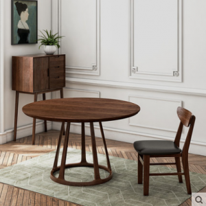 预售-北欧简约实木餐桌椅组合一桌一椅