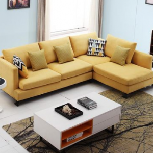 Preorder-Fabric two-seat sofa + chaise longue