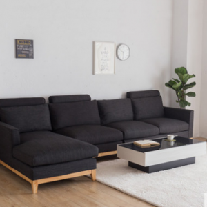 Preorder-Fabric three-seat sofa+chaise longue