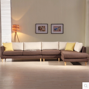 Preorder-Fabric three-seat sofa+chaise longue