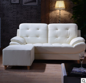Preorder-Fabric two-seat sofa+foot stool