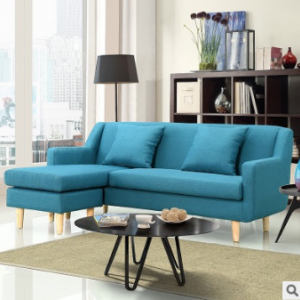 Preorder-Fabric two-seat sofa+ chaise longue
