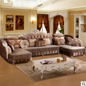 Preorder-Fabric three-seat sofa +2 chaise longue
