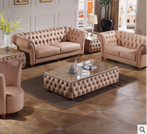 Preorder-Leather four-seat sofa+two-seat sofa+2 armchair