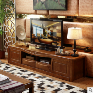 预售-中式现代实木储物电视柜