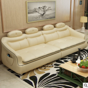 Preorder-Leather four-seat sofa