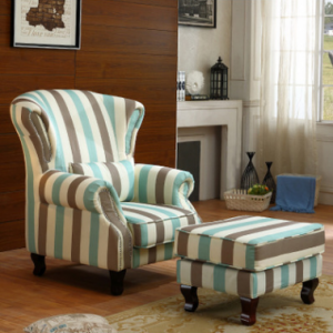 Preorder-Fabric armchair+foot stool